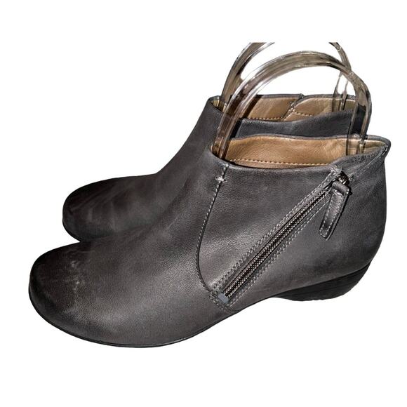 Dansko Fifi Comfort Gray Leather Ankle Boot Women’s Sz 36EU 5.5 - 6 US - Picture 4 of 11
